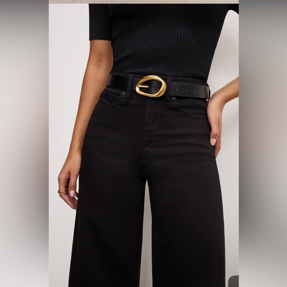 NWT GOOD AMERICAN GOOD WAIST CROPPED PALAZZO NEVER FADE JEANS SIZE 12 & Size 20 - Picture 5 of 10